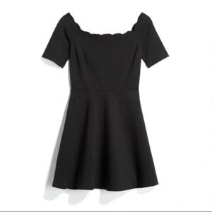 NINE BRITTON | Vandalie Off The Shoulder Scallop Neckline Ponte Dress